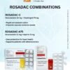 ROSADAC-A 75 capsules with Rosuvastatin 10 mg and Aspirin 75 mg in ALU-ALU pack for cardiovascular care, ROSADAC-C tablets containing Rosuvastatin 10 mg and Clopidogrel 75 mg in ALU-ALU packing for heart health